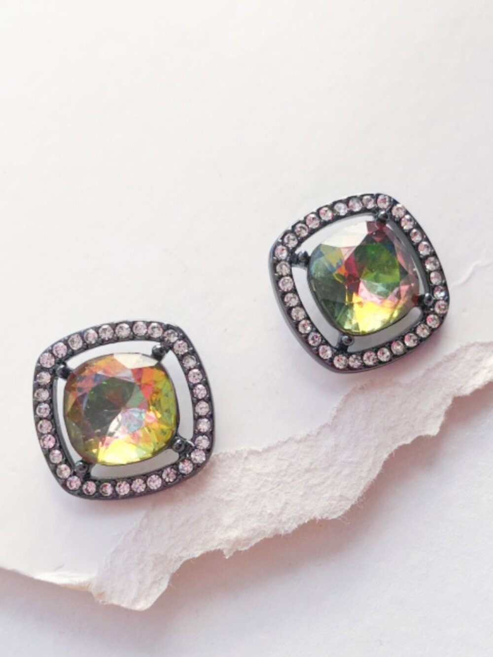 Mystic Topaz Stud Earrings